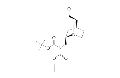 #16;N,N-(DI-BOC)-C9-NH2-QCD-C10-ALDEHYDE;(1S,2R,4S,5R)-2-(5-FORMYL-1-AZA-BICYCLO-[2.2.2]-OCT-2-YLMETHYL)-IMIDODICARBONIC-ACID-1,3-DI-TERT.-BUTYLESTER