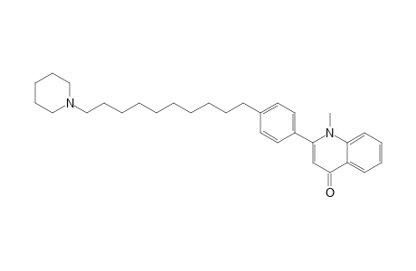 1-METHYL-2-[4'-(10''-PIPERIDINYLDECYL)-PHENYL]-4(1H)-QUINOLONE