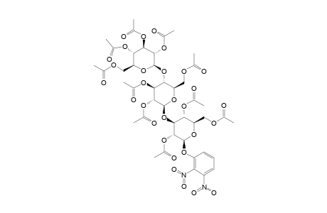 #5G;2,3-DINITROPHENYL_(2,3,4,6-TETRA-O-ACETYL-BETA-D-GLUCOPYRANOSYL)-(1->4)-(2,3,6-TRI-O-ACETYL-BETA-D-GLUCOPYRANOSYL)-(1->3)-2,4,6-TRI-O-ACETYL-BETA-D-GLUCOPY