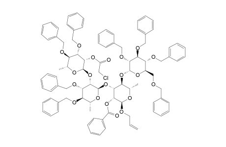 #38;ALLYL-(3,4-DI-O-BENZYL-2-O-CHLOROACETYL-ALPHA-L-RHAMNOPYRANOSYL)-(1->2)-(3,4-DI-O-BENZYL-ALPHA-L-RHAMNOPYRANOSYL)-(1->3)-[2,3,4,6-TETRA-O-BENZYL-ALP