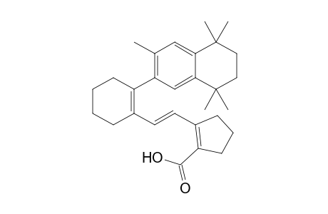 2-{2-[2-(3,5,5,8,8-Pentamethyl-5,6,7,8-tetrahydronaphth-2-yl)cyclohexenyl]ethenyl}cyclopenten-1-carboxylic acid