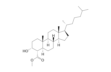 (3R,4S,5S,8S,9S,10R,13R,14S,17R)-17-[(1R)-1,5-dimethylhexyl]-3-hydroxy-10,13-dimethyl-2,3,4,5,6,7,8,9,11,12,14,15,16,17-tetradecahydro-1H-cyclopenta[a]phenanthrene-4-carboxylic acid methyl ester