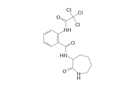 2'-[(hexahydro-2-oxo-1H-azepin-3-yl)carbamoyl]-2,2,2-trichloroacetanilide