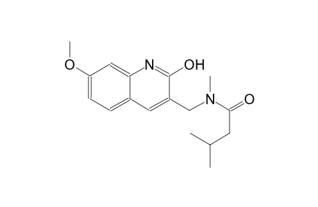 N-[(2-hydroxy-7-methoxy-3-quinolinyl)methyl]-N,3-dimethylbutanamide