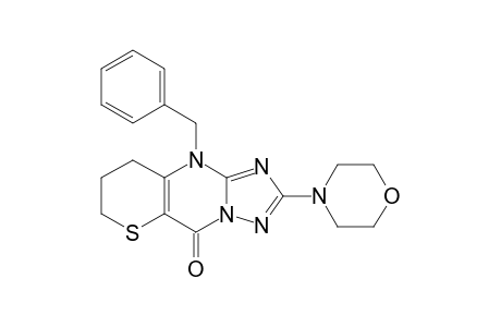 10-BENZYL-7,8-DIHYDRO-2-MORPHOLINO-9H,10H-THIOPYRANO-[3,2-D]-1,2,4-TRIAZOLO-[1,5-A]-PYRIMIDIN-5-ONE