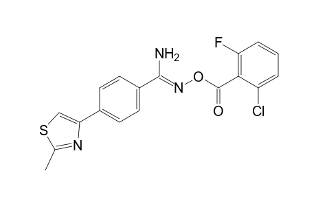 O-(2-chloro-6-fluorobenzoyl)-p-(2-methyl-4-thiazolyl)benzamidoxime