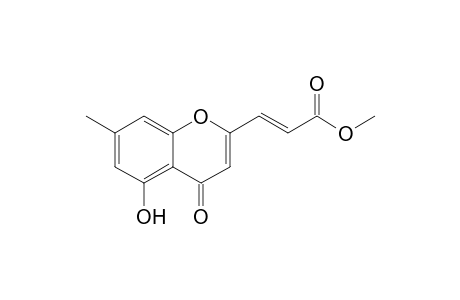 (E)-3-(5-Hydroxy-7-methyl-4-oxo-4H-1-benzopyran-2-yl)propenoic acid methyl ester