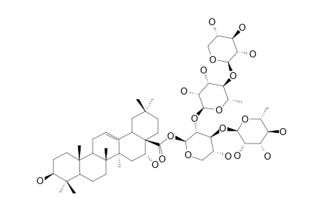 28-O-[XYLOPYRANOSYL-(1->4)-RHAMNOPYRANOSYL-(1->2)-[RHAMNOPYRANOSYL-(1->3)]-XYLOPYRANOSYL]-ECHINOCYSTIC-ACID-ESTER