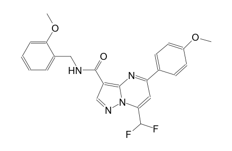 7-(difluoromethyl)-N-(2-methoxybenzyl)-5-(4-methoxyphenyl)pyrazolo[1,5-a]pyrimidine-3-carboxamide