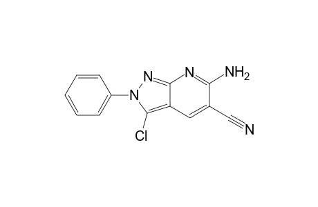 6-Amino-3-chloro-2-phenyl-2H-pyrazolo[3,4-b]pyridine-5-carbonitrile