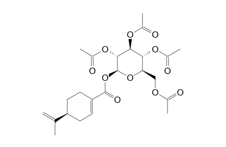 PERILLOSIDE-B-TETRAACETATE;2,3,4,6-TETRA-O-ACETYL-BETA-D-GLUCOPYRANOSYL-(-)-PERILLATE