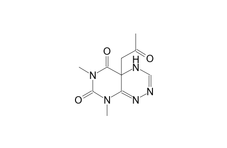 6,8-dimethyl-4a-(2-oxopropyl)-4,8-dihydropyrimido[5,4-e][1,2,4]triazine-5,7(4aH,6H)-dione