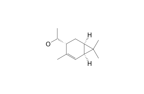 (1-R,3-R,6-R)-3-[(1-RS)-1-HYDROXYETHYL]-4,7,7-TRIMETHYLBICYCLO-[4.1.0]-HEPT-4-ENE;MAJOR_DIASTEREOISOMER