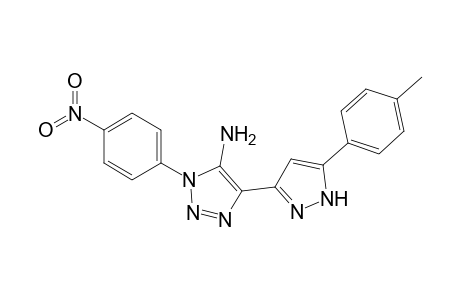 3-(4-nitrophenyl)-5-[3-(p-tolyl)-1H-pyrazol-5-yl]triazol-4-amine