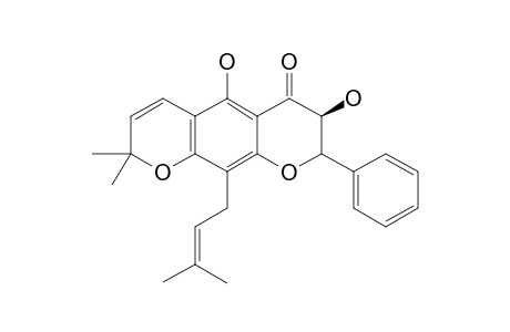 8-(GAMMA,GAMMA-DIMETHYL-ALLYL)-3,5-DIHYDROXY-6,6-DIMETHYL-PYRANYL-[6,7-A]-FLAVANONOL