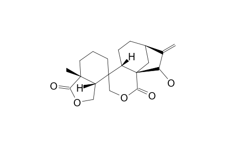 ENT-6,15-BETA,20-TRIHYDROXY-6,7-SECO-KAUR-16-EN-7,19-DIOIC-ACID-7,20-LACTONE-19,16-LACTONE