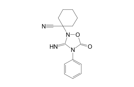 1-(3-imino-5-oxo-4-phenyl-1,2,4-oxadiazolidin-2-yl)-1-cyclohexane carbonitrile