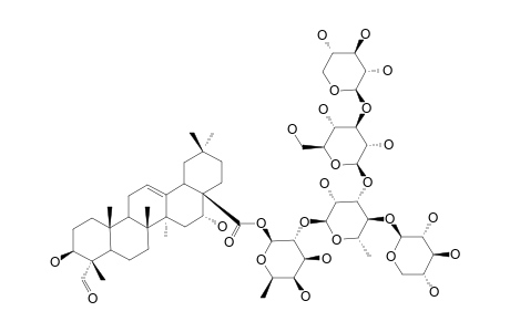 28-O-[XYLOPYRANOSYL-(1->3)-GLUCOPYRANOSYL-(1->3)-[XYLOPYRANOSYL-(1->4)]-RHAMNOPYRANOSYL-(1->2)-FUCOPYRANOSYL]-QUILLAIC-ACID-ESTER