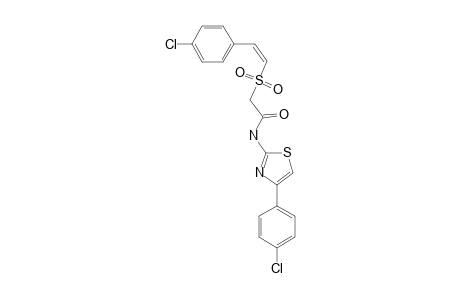 (Z)-[2-(4-CHLOROPHENYL)-ETHENESULFONYL]-N-[4-(4-CHLOROPHENYL)-THIAZOL-2-YL]-ACETAMIDE