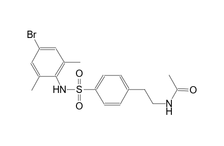 acetamide, N-[2-[4-[[(4-bromo-2,6-dimethylphenyl)amino]sulfonyl]phenyl]ethyl]-