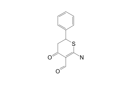 2-amino-4-keto-6-phenyl-5,6-dihydrothiopyran-3-carbaldehyde