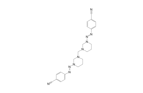 1-[2-(PARA-CYANOPHENYL)-1-DIAZENYL]-3-(3-[2-(PARA-CYANOPHENYL)-1-DIAZENYL]-HEXAHYDRO-1-PYRIMIDINYLMETHYL)-HEXAHYDROPYRIMIDINE