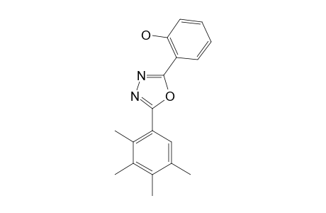 2-(2-HYDROXYPHENYL)-5-(2,3,4,5-TETRAMETHYLPHENYL)-1,3,4-OXADIAZOLE