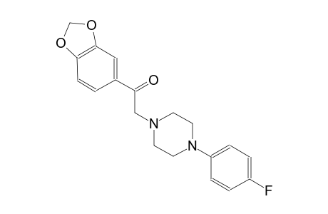 ethanone, 1-(1,3-benzodioxol-5-yl)-2-[4-(4-fluorophenyl)-1-piperazinyl]-