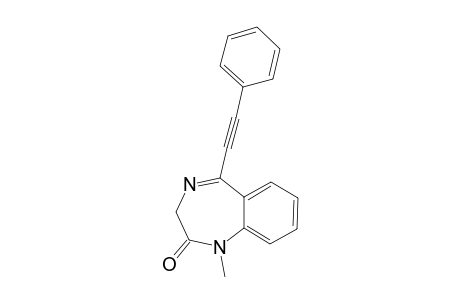 5-(PHENYLALKYNYL)-1,3-DIHYDRO-1-METHYL-2H-1,4-BENZODIAZEPIN-2-ONE