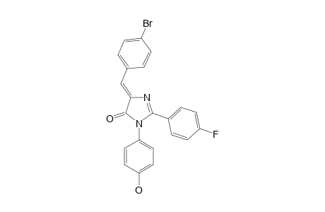 1-(PARA-HYDROXYPHENYL)-2-(PARA-FLUOROPHENYL)-(4E)-(PARA-BROMOPHENYLIDENE)-2-IMIDAZOLIN-5-ONE