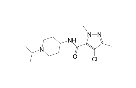 4-chloro-N-(1-isopropyl-4-piperidinyl)-1,3-dimethyl-1H-pyrazole-5-carboxamide