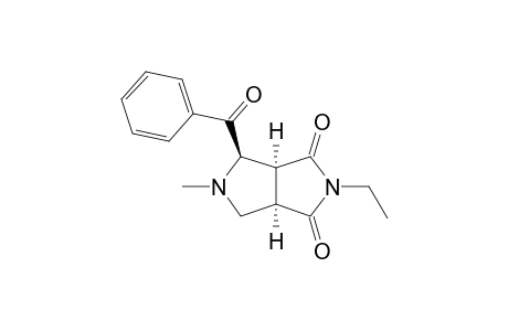 (1R*,5S*,6R*)-6-BENZOYL-3-ETHYL-7-METHYL-3,7-DIAZABICYCLO-[3.3.0]-OCTAN-2,4-DIONE