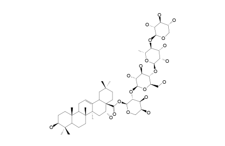 28-O-[XYLOPYRANOSYL-(1->4)-RHAMNOPYRANOSYL-(1->4)-GLUCOPYRANOSYL-(1->2)-ARABINOPYRANOSYL]-ECHINOCYSTIC-ACID-ESTER