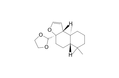 Naphtho[2,1-b]furan, 3a-(1,3-dioxolan-2-yl)-3a,4,5,5a,6,7,8,9,9a,9b-decahydro-6,6,9a-trimethyl-, [3aR-(3a.alpha.,5a.beta.,9a.alpha.,9b.b eta.)]-