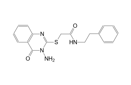 2-[(3-amino-4-oxo-3,4-dihydro-2-quinazolinyl)sulfanyl]-N-(2-phenylethyl)acetamide