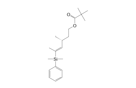 (3R,4E)-3-METHYL-5-DIMETHYLPHENYLSILYL-HEX-4-EN-1-YL-2',2'-DIMETHYL-PROPIONATE