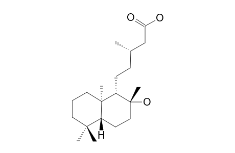 (-)-ENT-8-BETA-HYDROXY-LABDAN-15-OIC-ACID