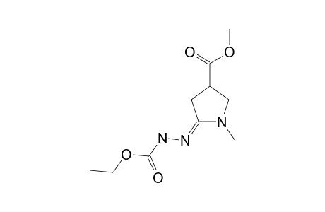 1-METHYL-5-(2-ETHOXYCARBONYL-2-HYDRAZINYL-1-YLIDEN)-PYRROLIDINE-3-CARBOXYLIC-ACID-METHYLESTER