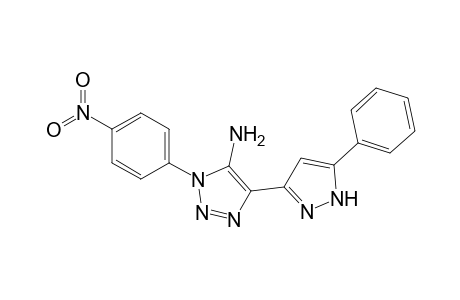 3-(4-nitrophenyl)-5-(3-phenyl-1H-pyrazol-5-yl)-1,2,3-triazol-4-amine