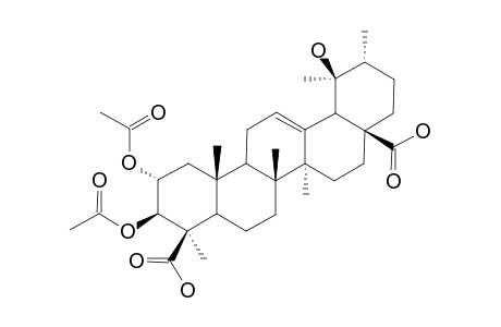 2-ALPHA,3-BETA-DI-O-ACETYL-19-ALPHA-HYDROXY-URS-12-ENE-24,28-DIOIC-ACID