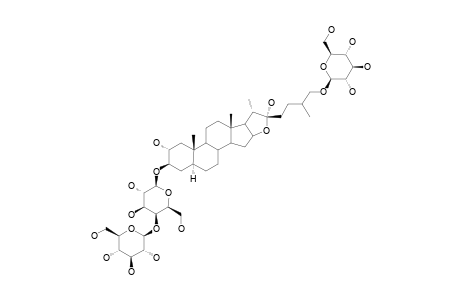 26-O-BETA-D-GLUCOPYRANOSYL-(25R,S)-5-ALPHA-FUROSTANE-2-ALPHA,3-BETA,22-ALPHA,26-TETROL-3-O-BETA-D-GLUCOPYRANOSYL-(1->4)-BETA-D-GALACTOPYRANOSIDE