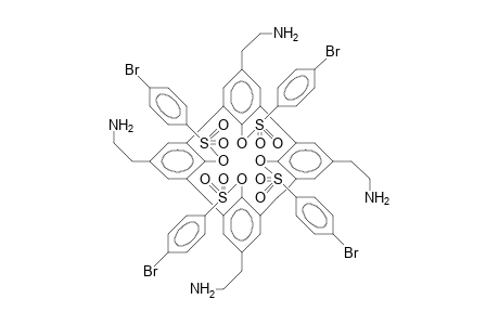 5,11,17,23-Tetrakis(2-amino-ethyl)-25,26,27,28-tetrakis([4-bromo-phenylsulfonyl]-oxy)-calix(4)arene