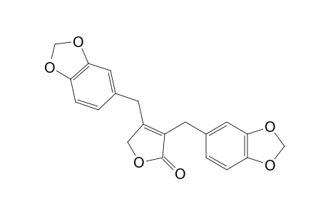 2,3-DI-(3',4'-METHYLENEDIOXYBENZYL)-2-BUTEN-4-OLIDE