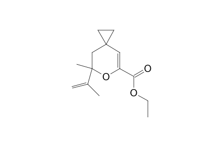 Ethyl 7-methyl-7-(prop-1-en-2-yl)-6-oxaspiro[2.5]oct-4-ene-5-carboxylate