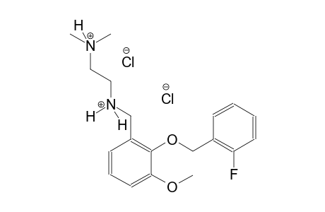 1,2-ethanediaminium, N~1~-[[2-[(2-fluorophenyl)methoxy]-3-methoxyphenyl]methyl]-N~2~,N~2~-dimethyl-, dichloride