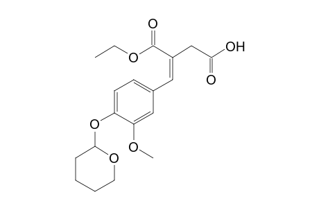 (E)-3-Ethoxycarbonyl-4-(3-methoxy-4-tetrahydropyranyloxyphenyl)butenoic acid