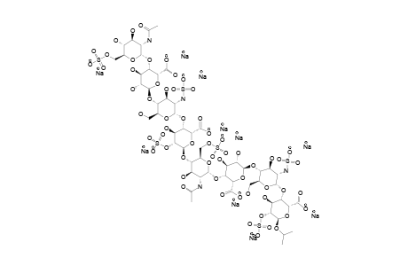 #4;ISOPROPYL-O-(2-ACETAMIDO-2-DEOXY-6-O-SULFO-ALPHA-D-GLUCOPYRANOSYL-(1->4)-O-(ALPHA-L-IDOPYRANOSYLURONIC-ACID-(1->4)-O-(2-DEOXY-2-SULFAMIDE-ALPHA-D-GLUCOPYRAN