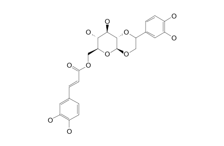 PLANTASIOSIDE;1',2'-[BETA-(3,4-DIHYDROXYPHENYL)-ALPHA,BETA-DIOXYETHANOL]-6'-O-CAFFEOYL-O-BETA-D-GLUCOPYRANOSIDE