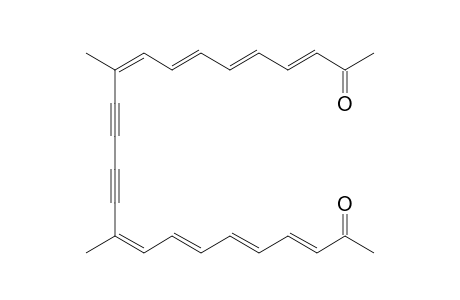 (3E,5E,7E,9Z,15Z,17E,19E,21E)-10,15-dimethyltetracosa-3,5,7,9,15,17,19,21-octaen-11,13-diyne-2,23-dione