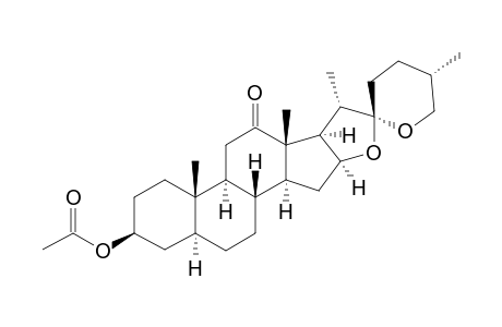 HECOGENINACETAT=(25R)-3-BETA-ACETOXY-5-ALPHA-SPIROSTAN-12-ON